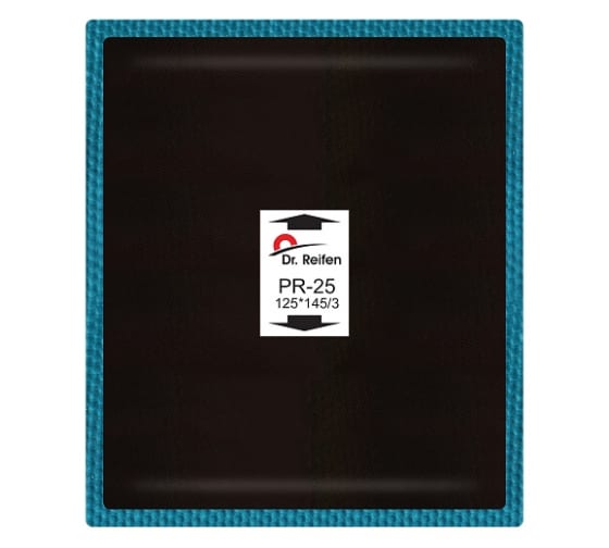 PR25 — Пластырь кордовый 125*145/3слоя корда (10шт.) уп (10) DR. REIFEN