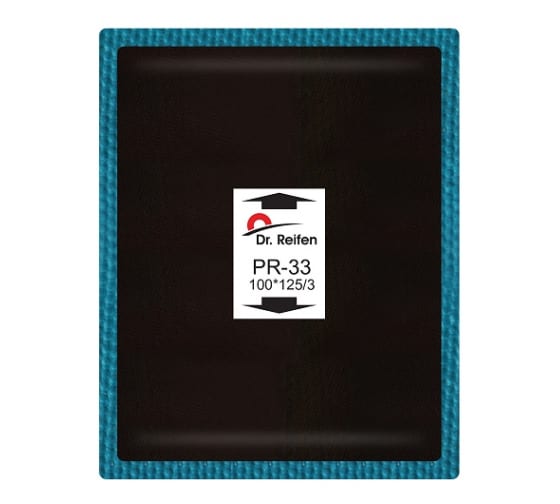 PR33 — Пластырь кордовый 100*125/3слоя корда (10шт.) уп (10) DR. REIFEN