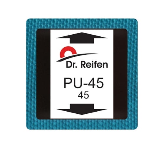 PU45 — Заплатка  универсальная для шин 45мм (200 шт.) уп (200) DR. REIFEN