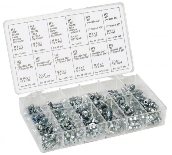 16090 — SCHMIERNIPPELSORTIMENTSKASTEN140STUEC PRESSOL