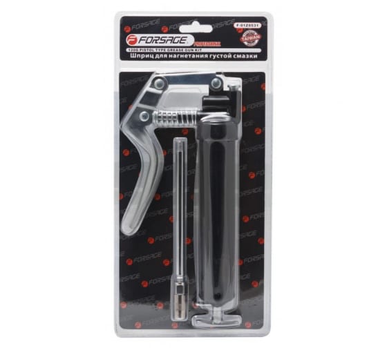 F01Z0531 — Шприц для смазки с жестким наконечником, 120 гр, в блистере FORSAGE