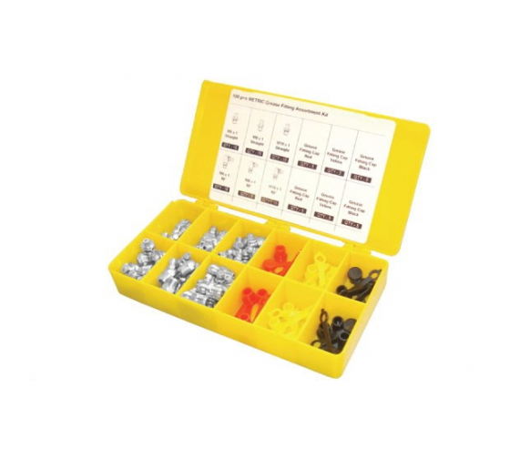 GR43979 — Масленка м6х1, м8х1, м10х1 (90град.) набор 70 предметов (пластиковый бокс) GROZ GROZ