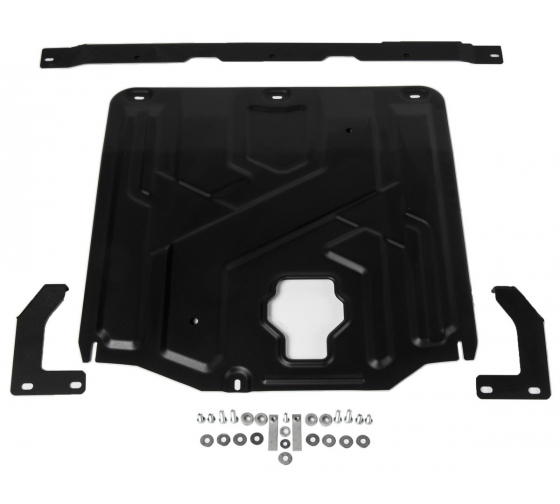 11123821 — Защита картера + кпп + комплект крепежа, RIVAL, сталь, HYUNDAI ELANTRA 2019, V 1.6; 2.0/KIA CEED 2 RIVAL