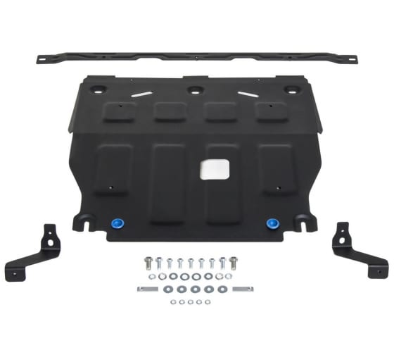 11123861 — Защита картера + кпп + комплект крепежа, RIVAL, сталь, HYUNDAI ELANTRA 2021, V  1.6; 2.0 RIVAL