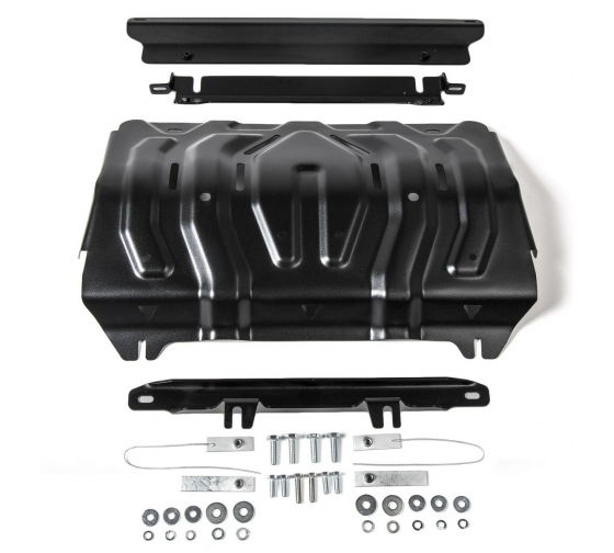 11140462 — Защита радиатора RIVAL для FIAT FULLBACK 2016нв/MITSUBISHI L200 V 20152019 2018нв/PAJERO SPORT III 2016нв, сталь 18 мм, с крепежом, 11140462 RIVAL