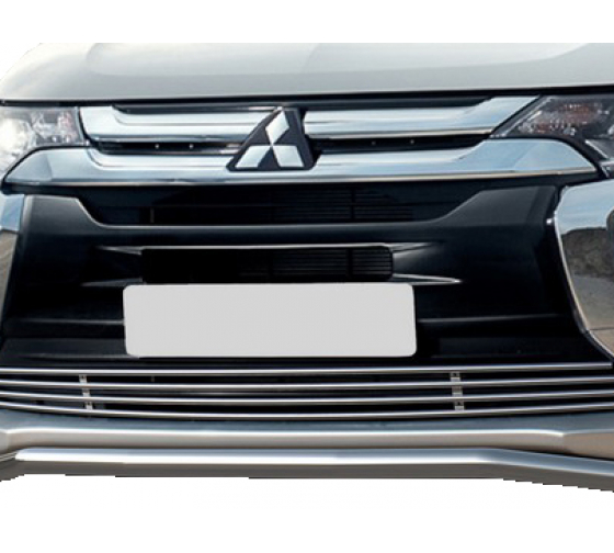 G4001001 — Решетка бампера RIVAL D10 для MITSUBISHI OUTLANDER III рестайлинг 20152018, G4001001 RIVAL