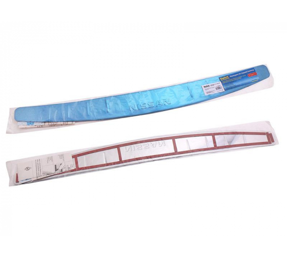NBI046 — Накладка бампера декор DOLLEX, NISSAN ALMERA 20122014, штамп ALMERA нерж сталь, NBI046 DOLLEX