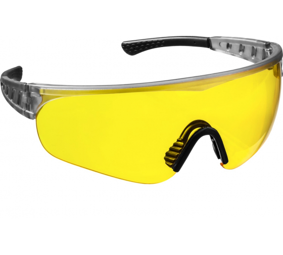 2110435Z01 — Защитные жёлтые очки широкая онолинза открытого ипа STAYER