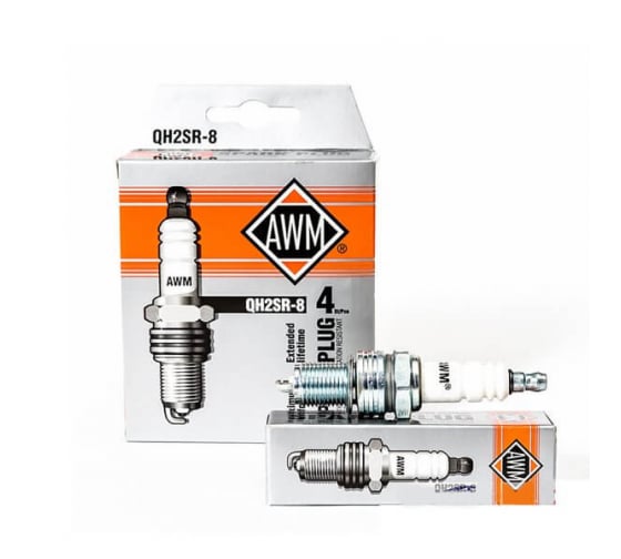 410090030 — Свечи зажигания QH2SR-8 AWM (комплект 4шт.), блистер.упаковка AWM