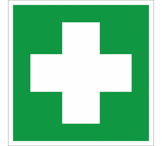 560071 — Наклейка знак медицинского  назначения Аптечка первой медицинской помощи200*200 мм Rexant REXANT