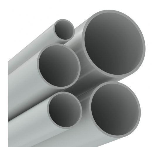 62920 — Труба пвх жёсткая гладкая дёгкая цвет серый DKC