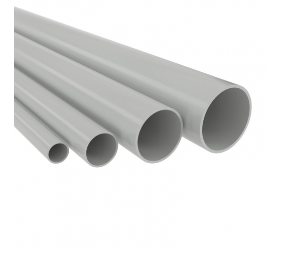 63520 — Труба пвх жёсткая гладкая д яжёлая цвет серый DKC