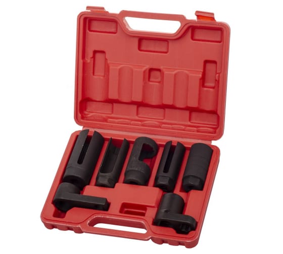 AV920042 — Набор головок 3/8", 1/2" для снятия кислородных датчиков 7 предметов AV STEEL