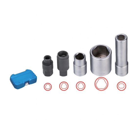AV920084 — Набор специальных головок для ТНВД BOSCH 5 предметов AV STEEL