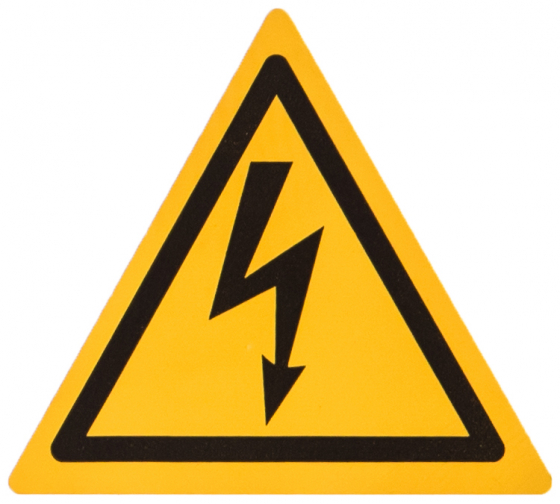 YPC30MOLNI1100 — IEK самоклеящаяся этикетка: 25х25х25, символ молния YPC30MOLNI1100 IEK