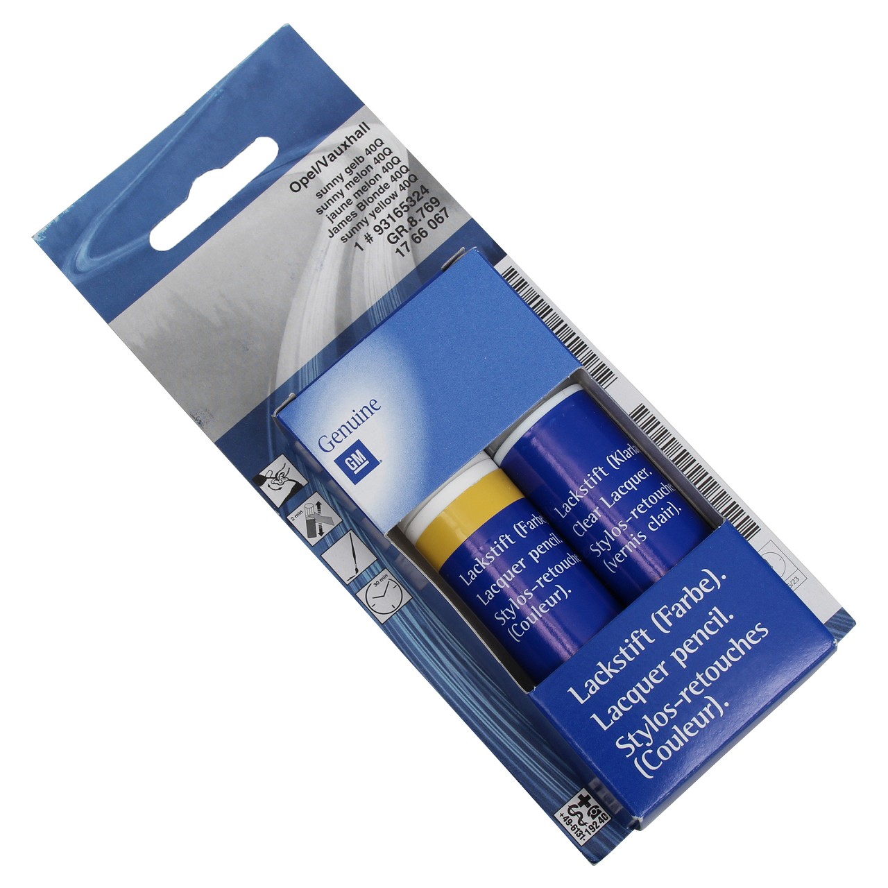 93165324 — Карандаш подкрашивающий (0,024лЖелтый) GENERAL MOTORS