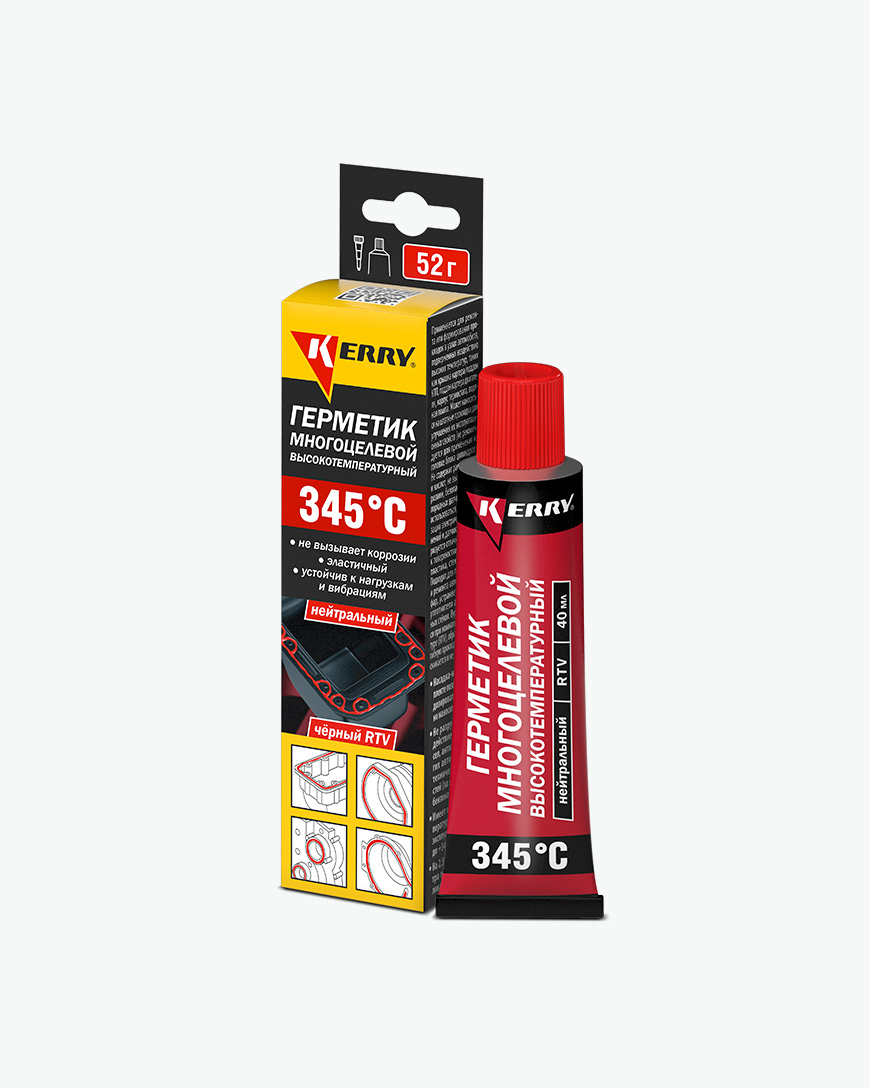KR1442 — Герметик (52грм.,Черный) KERRY