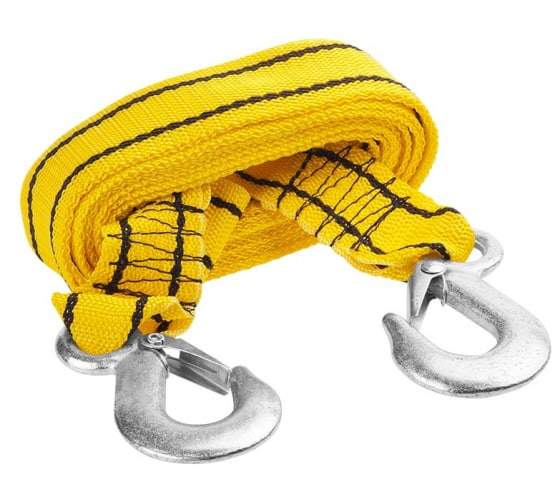 6120725 — Трос буксировочный STAYER STANDARD  2 крюка  сумка  4м  2 5т STAYER