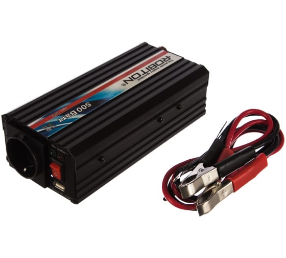 12172 — ROBITON инвертор R500 500W с USB выходом 12172 ROBITON