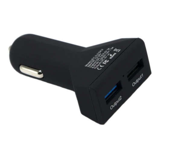 UCC221WIIIXQC3 — Устройство зарядное в прикуриватель 2USB 12V 2A черный WIIIX WIIIX