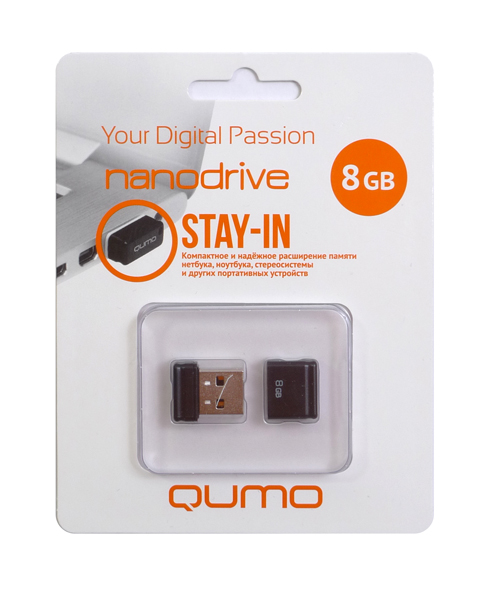 18324 — НакопительQUMONANODRIVE,8GBUSB2.0 QUMO