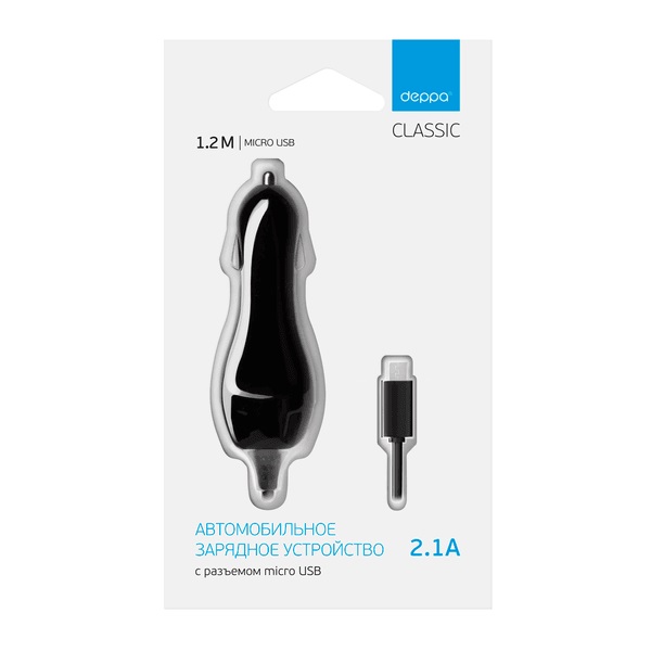 22124 — Азу MICRO USB для цифровых устройств, 2,1A, DEPPA DEPPA