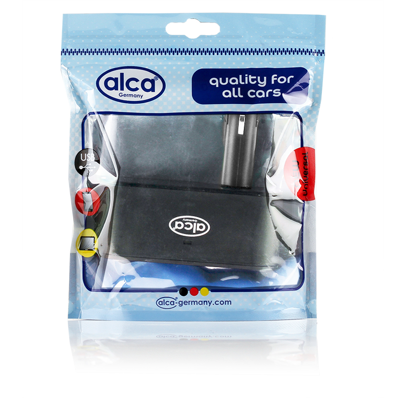 510200 — Розетка прикуривателя 12 в, 3 выхода+1 USB ALCA ALCA