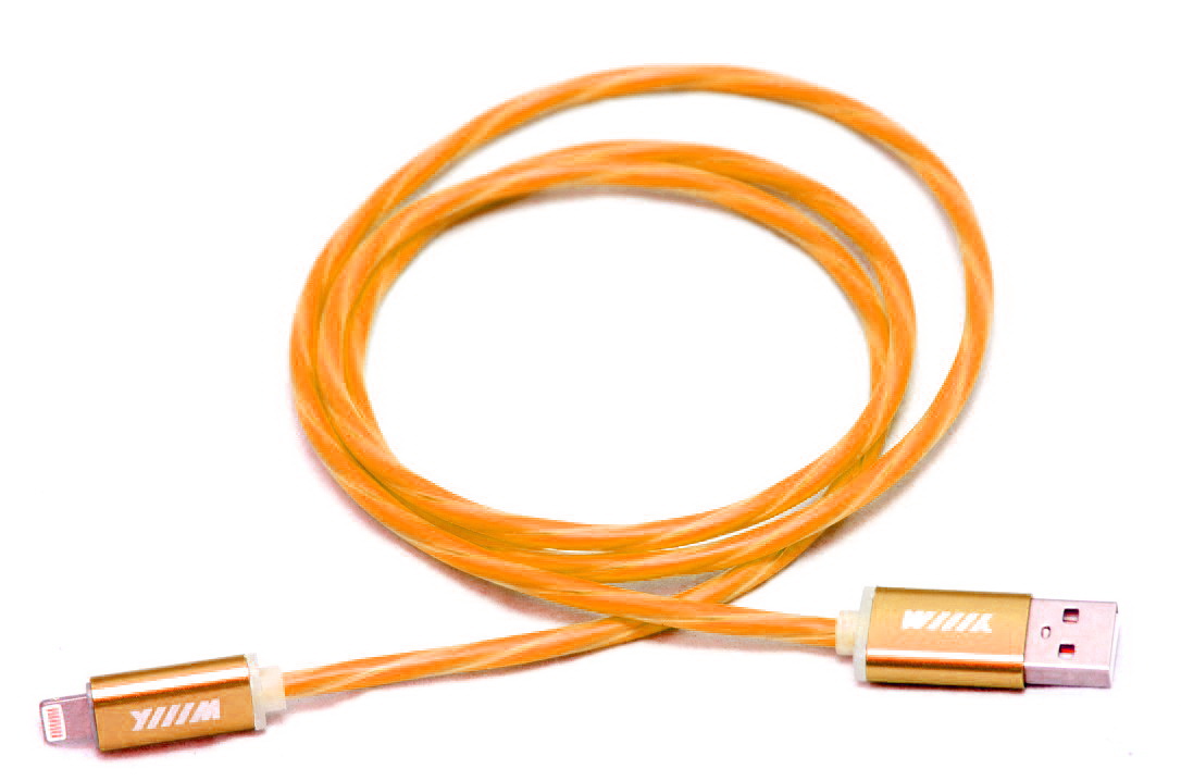 CBL710U810OG — Кабель переходник светящийся оранжевый  WIIIX