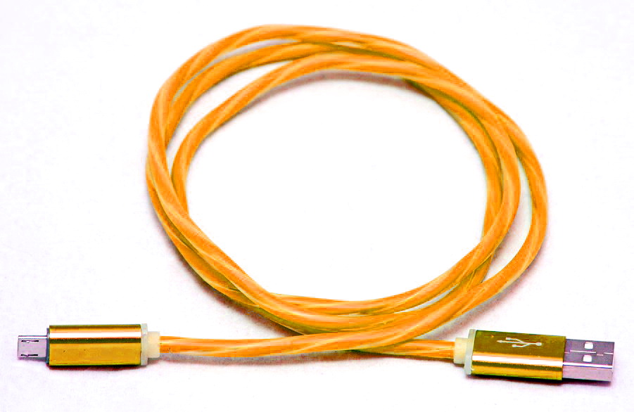CBL710UMU10OG — Кабель USBMICROUSB ORANGE (светящийся) WIIIX