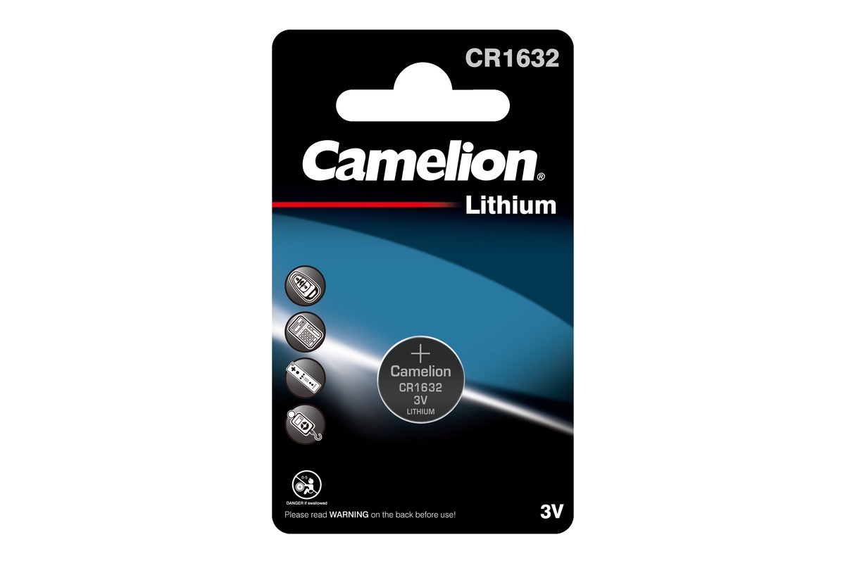 CR1632BP1 — Батарейка литиевая дисковая специальная 3в 1шт CAMELION LITHIUM CR1632 CAMELION