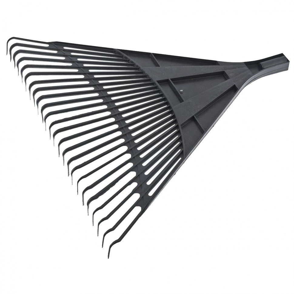 61708 — Грабли веерные пластиковые, 600 мм, 24 плоских зуба, без черенка, Россия СИБРТЕХ