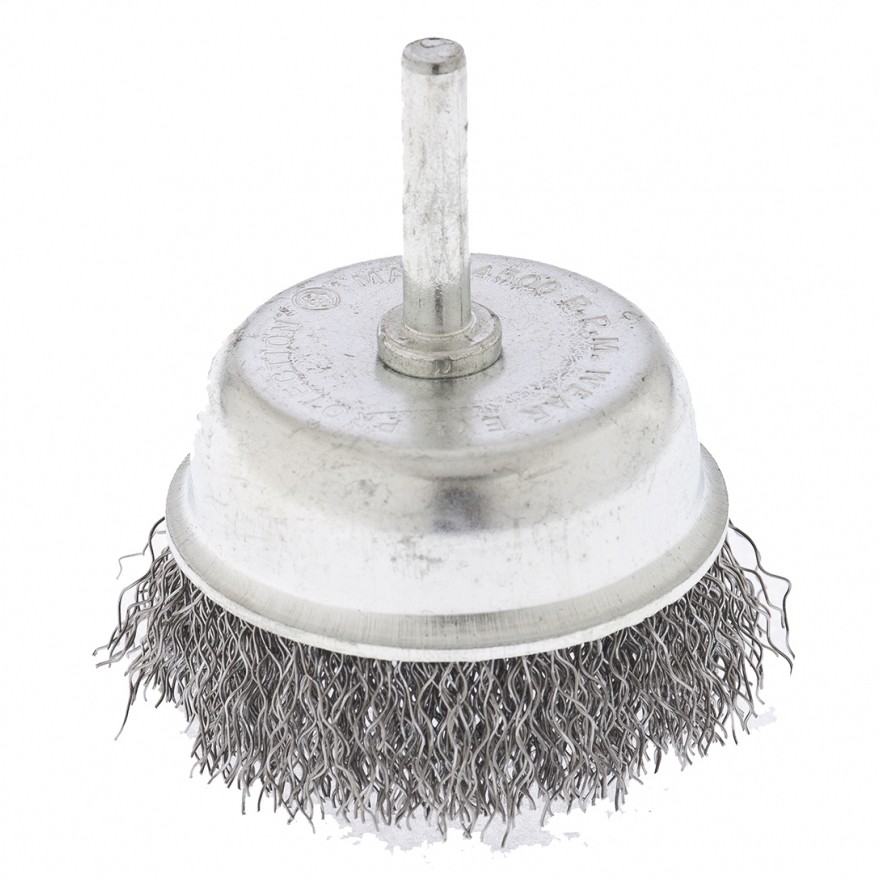 744777 — Щетка для дрели, 65 мм, "чашка" со шпилькой, витая проволока 0,3 мм СИБРТЕХ