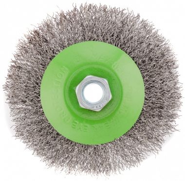 746127 — Щетка для УШМ, 115 мм, М14, "тарелка", витая проволока СИБРТЕХ