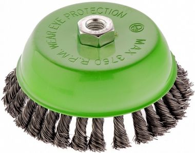 746297 — Щетка для УШМ, 150 мм, М14, Чашка, крученая проволока 0,5 мм СИБРТЕХ