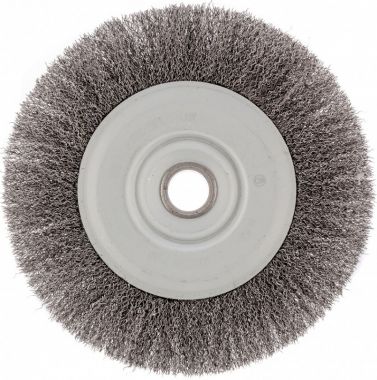 746687 — Щетка для УШМ, 200 мм, посадка 22,2 мм, плоская, витая проволока СИБРТЕХ