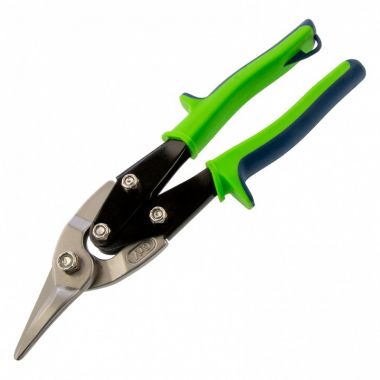 78338 — Ножницы по металлу, 250 мм, левый рез, сталь С55,двухкомпонентные рукоятки СИБРТЕХ