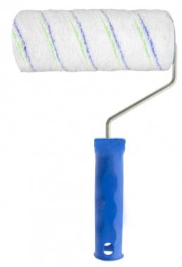 80186 — Валик "Водные краски", 180 мм, ворс 12мм, D - 48 мм, D ручки - 6 мм, полиэстер СИБРТЕХ