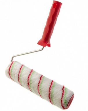 80197 — Валик "Эмали" , 250 мм, ворс 12 мм, D - 48 мм, D ручки - 6 мм, полиамид,полиакрил СИБРТЕХ