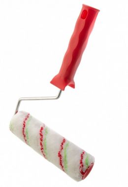 80200 — Валик "Эмали" , 180 мм, ворс 12 мм, D - 36 мм, D ручки - 6 мм, полиамид,полиакрил СИБРТЕХ