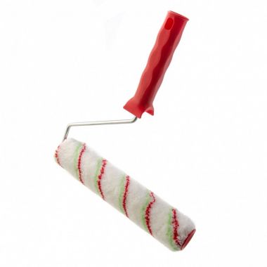 80201 — Валик "Эмали" , 250 мм, ворс 12 мм, D - 36 мм, D ручки - 6 мм, полиамид,полиакрил СИБРТЕХ