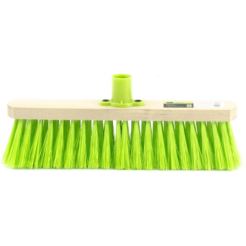 84614 — Щетка деревянная для подметания пола 28 cм,5 рядов, прямая тулейка с резьбой, без черенка СИБРТЕХ