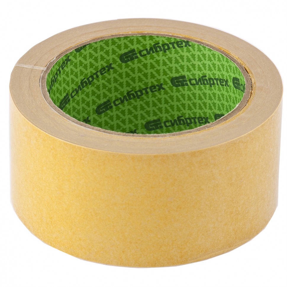88808 — Лента клейкая двусторонняя, 50 мм х 10 м, на полипропиленовой основе СИБРТЕХ