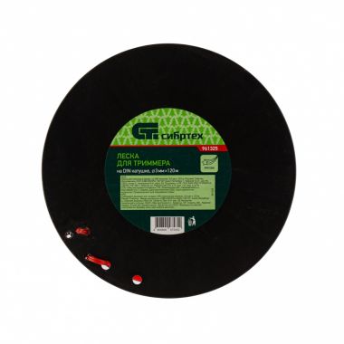 961325 — Леска для триммера звезда, на DIN катушке, 3,0 мм х 120 м, россия// сибртех СИБРТЕХ