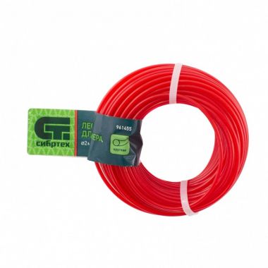 961455 — Леска для триммера круглая, 2,0 мм х 15 м, россия сибртех сибртех 961455 СИБРТЕХ