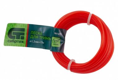 961675 — Леска для триммера звезда, 1,3 мм х 15 м, россия// СИБРТЕХ