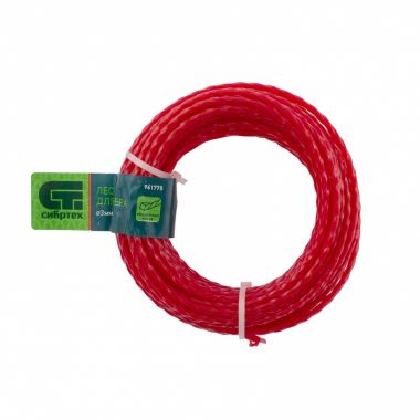 961775 — Леска для триммера квадратная витая, 3,0 мм х 10 м, россия сибртех сибртех 961775 СИБРТЕХ