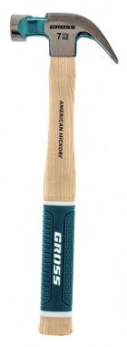 10414 — Молоток гвоздодер г угол агнит обрезиненная рукоятка GROSS