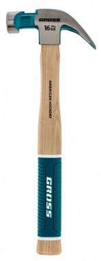 10415 — Молоток гвоздодер г угол агнит обрезиненная рукоятка GROSS