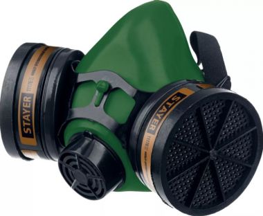 11175Z01 — STAYER HF6000  респиратор противогазовый, два фильтра A1 в комплекте STAYER