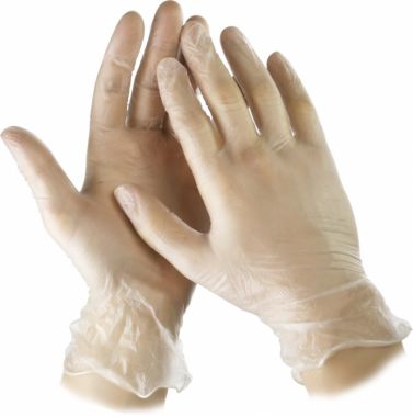 11207M — Перчатки STAYER MASTER виниловые экстратонкие  M  100шт STAYER